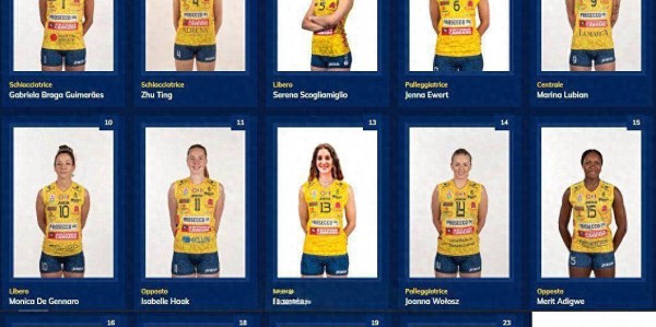 朱婷再度冲击大满贯！科内利亚诺新赛季阵容公布，欧冠分组揭晓